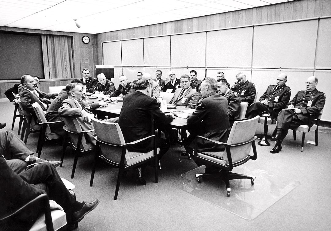 Historic Meeting of NASA and Army Ballistic Missile Agency in 1959 - Free Images, Stock Photos and Pictures on Pikwizard.com