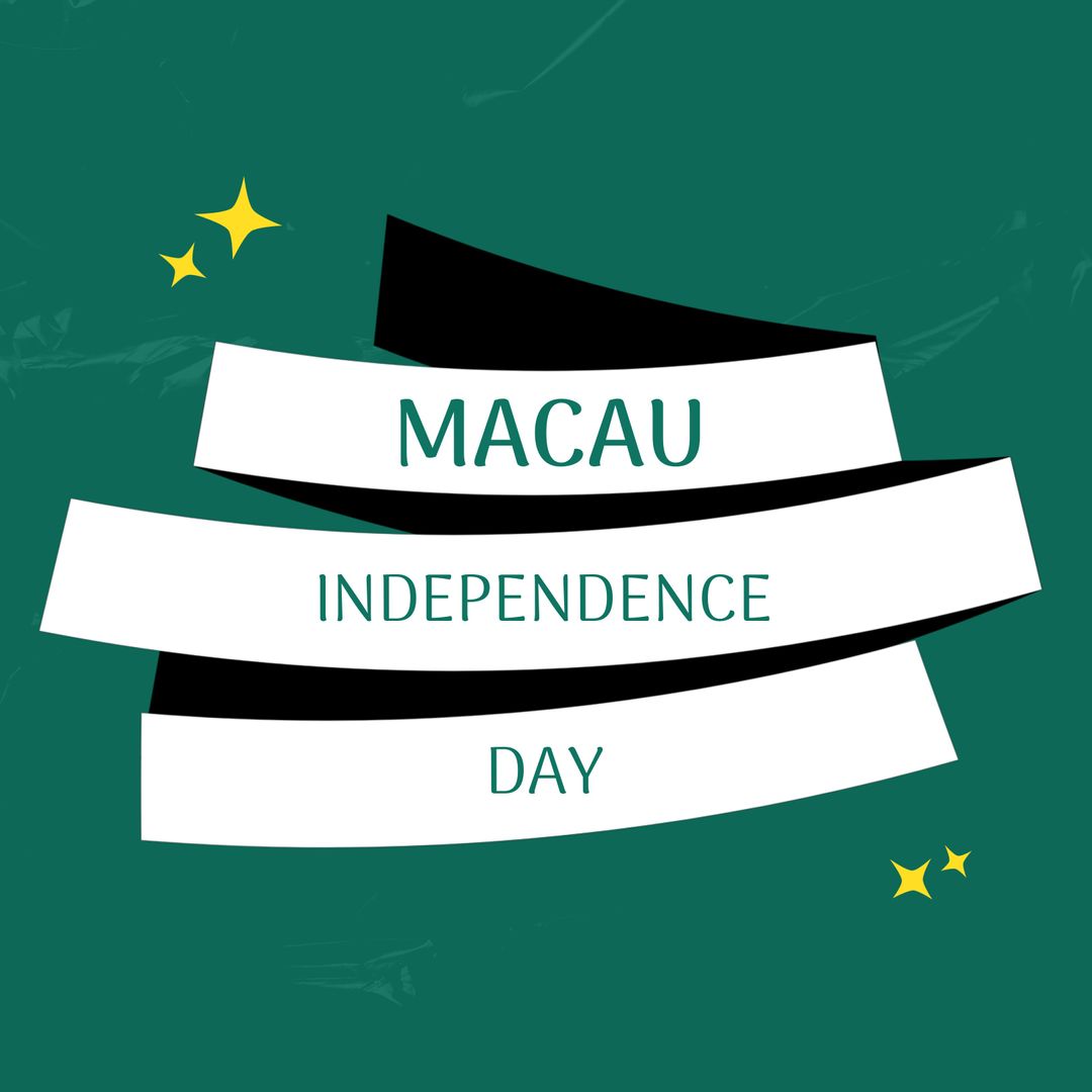 Macau Independence Day Celebration Abstract Design