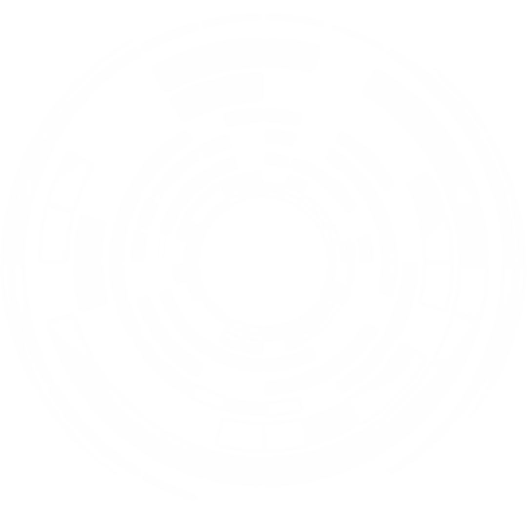 White Digital Circles on Transparent Centric Design