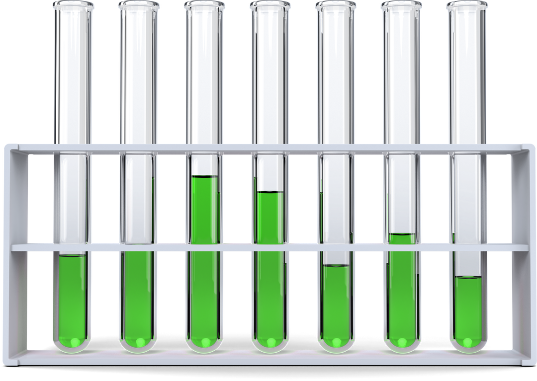 Transparent Test Tubes with Green Chemical Solution in Rack - Download Free Stock Images Pikwizard.com