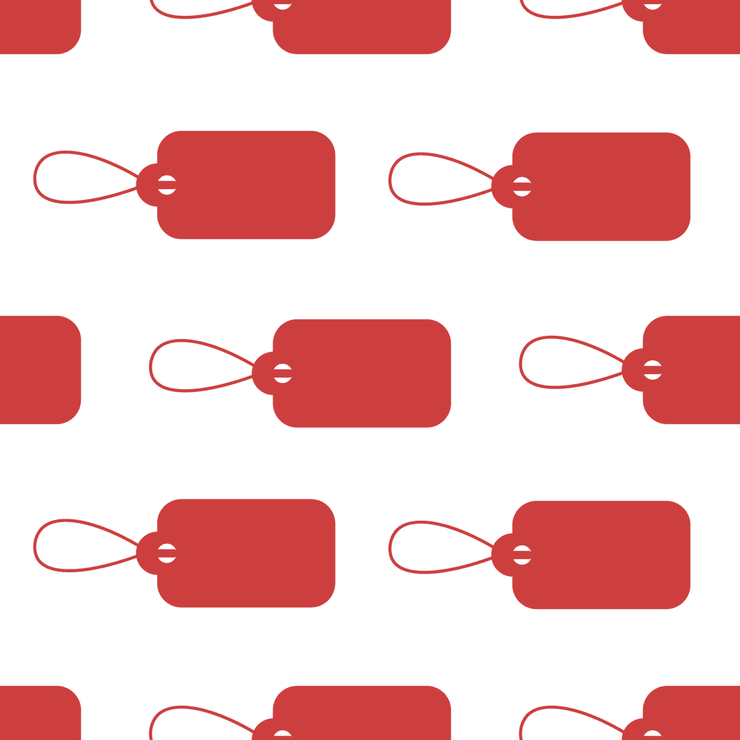 Seamless Red Tag Pattern on Transparent Background Vector - Download Free Stock Images Pikwizard.com
