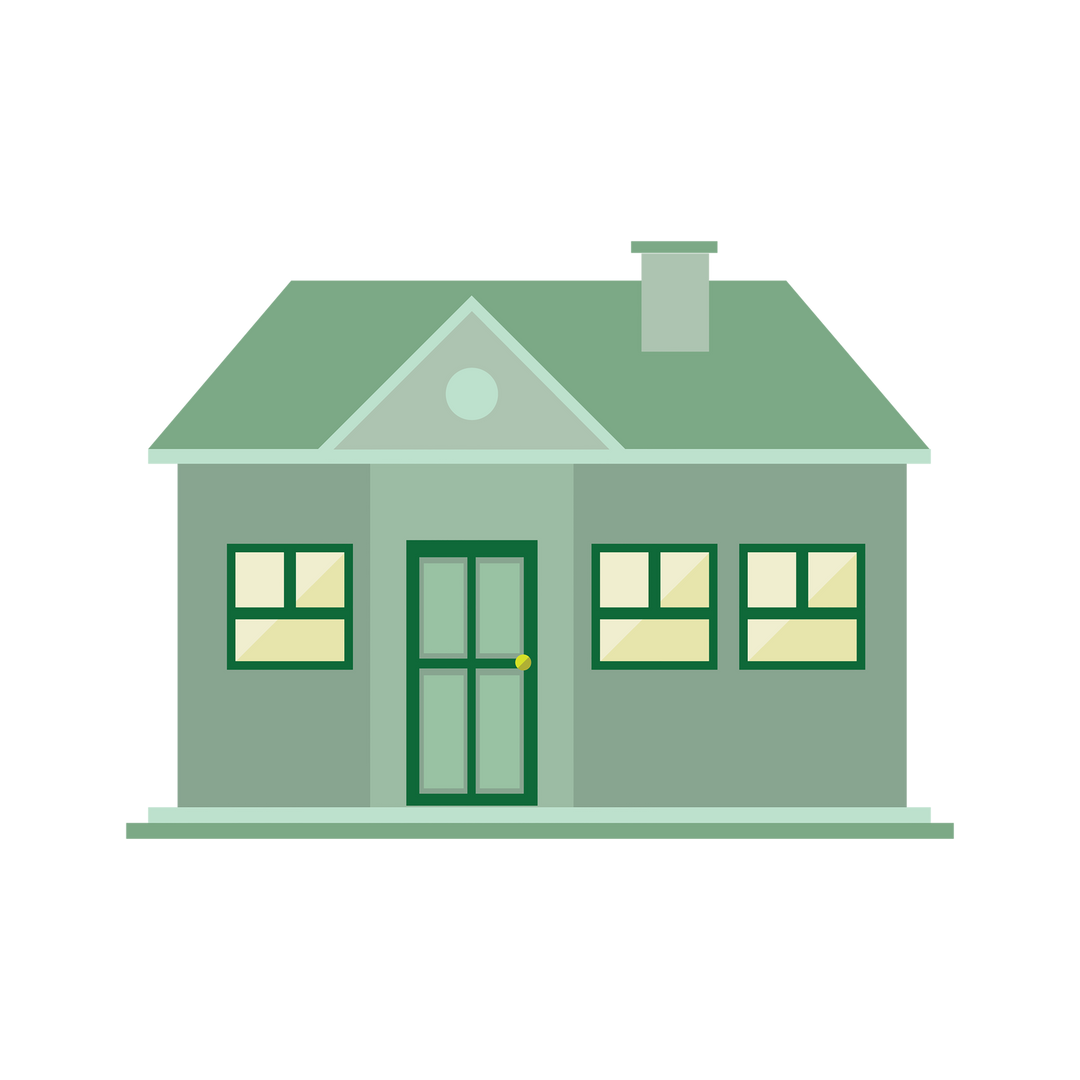 Digital Illustration of Green Single-Family House on Transparent Background - Download Free Stock Images Pikwizard.com