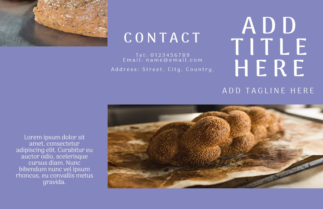 Freshly Baked Artisan Bread Display Promoting Culinary Excellence