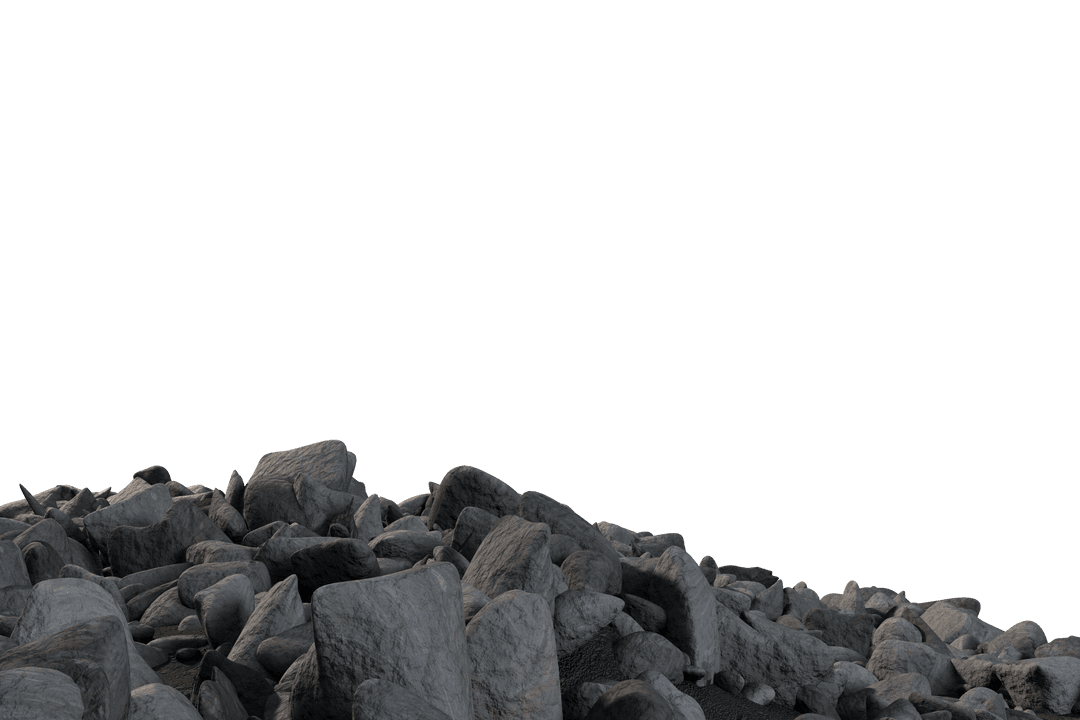 Realistic Gray Rocks on Transparent Background Design Element - Download Free Stock Images Pikwizard.com