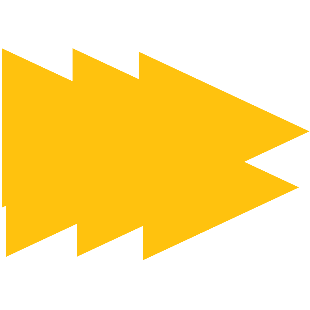 Yellow Arrow Icon on Transparent Background Highlight Concept