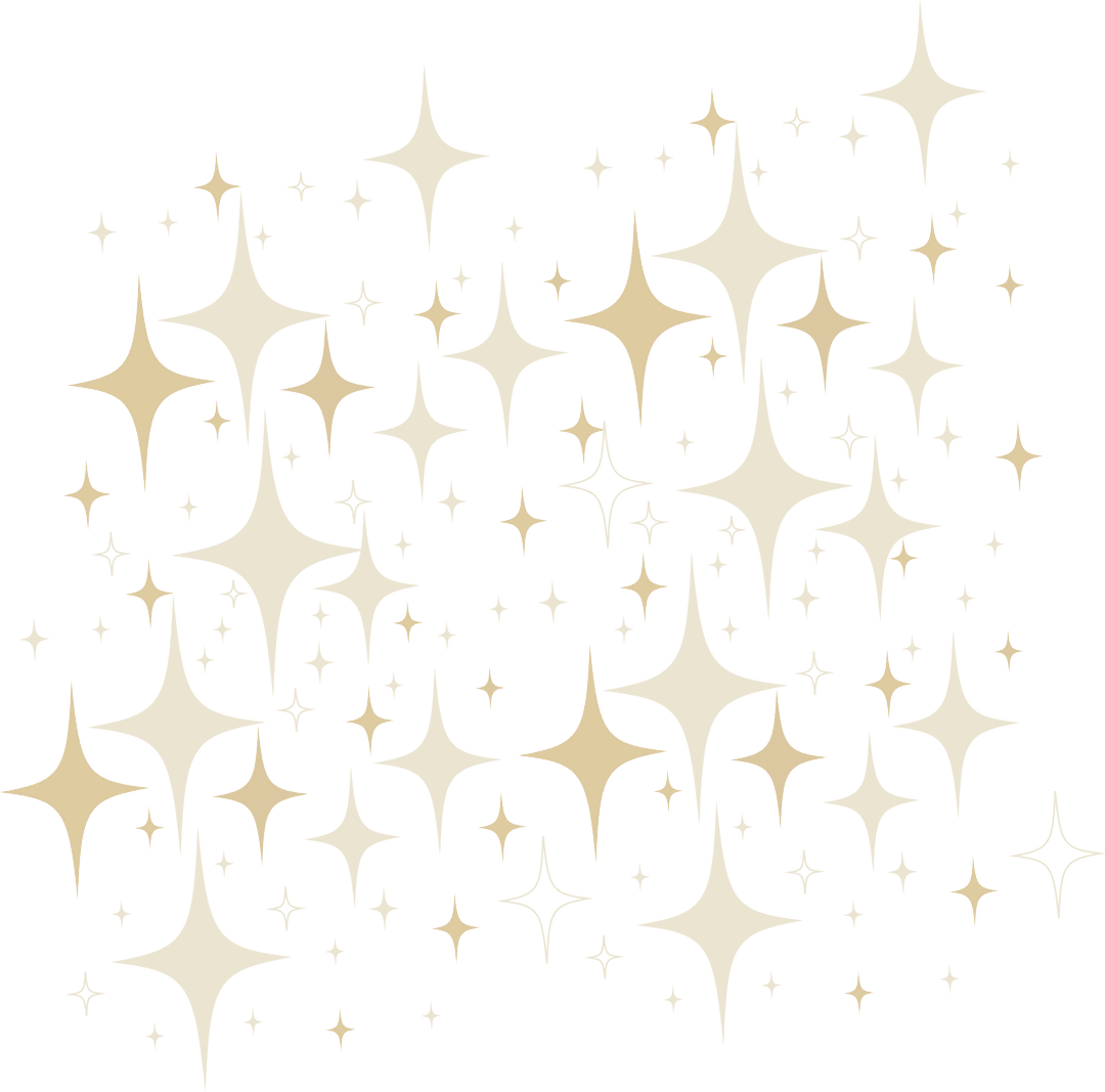 Elegant Gold Sparklers on Transparent Background