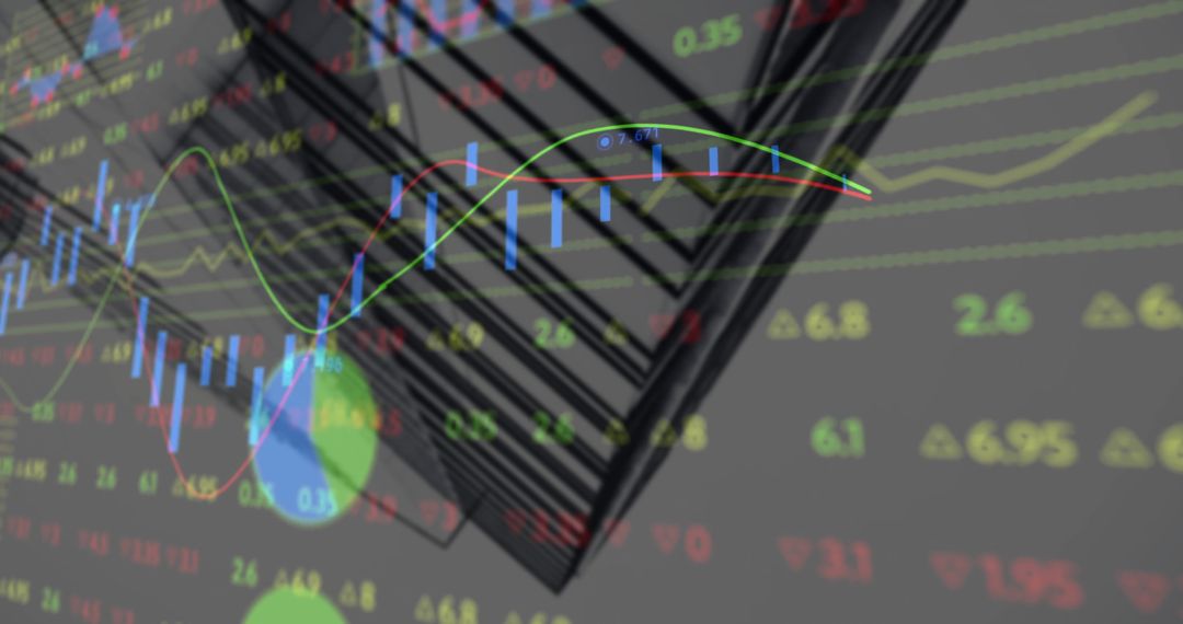 Dynamic 3D Stock Market Data Visualization with Trends