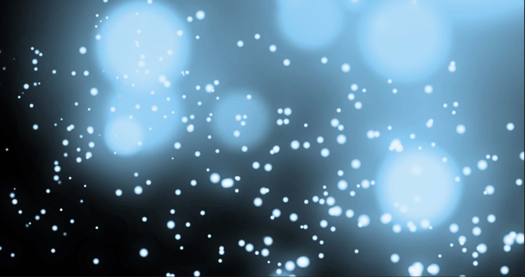 Floating Blue Spotlights on Digital Interface Background