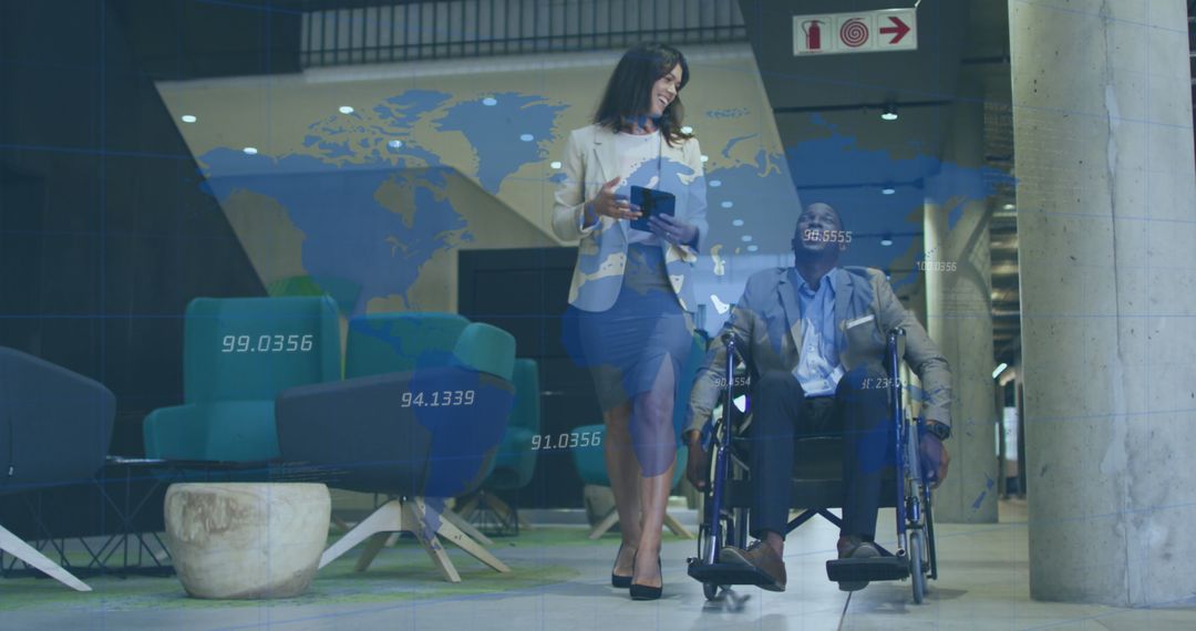 Global Business Collaboration with Wheelchair User