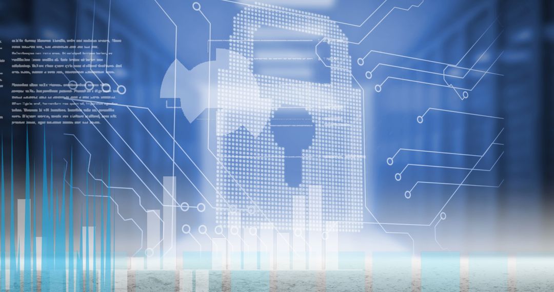 Digital Security Padlock with Global Data Connections