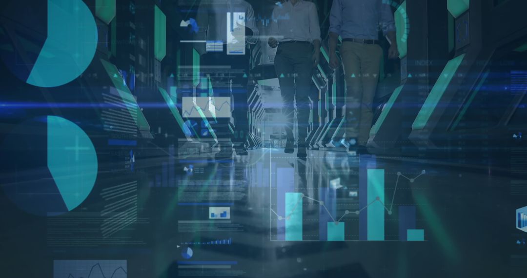 Financial Data Processing Team in Digital Workspace