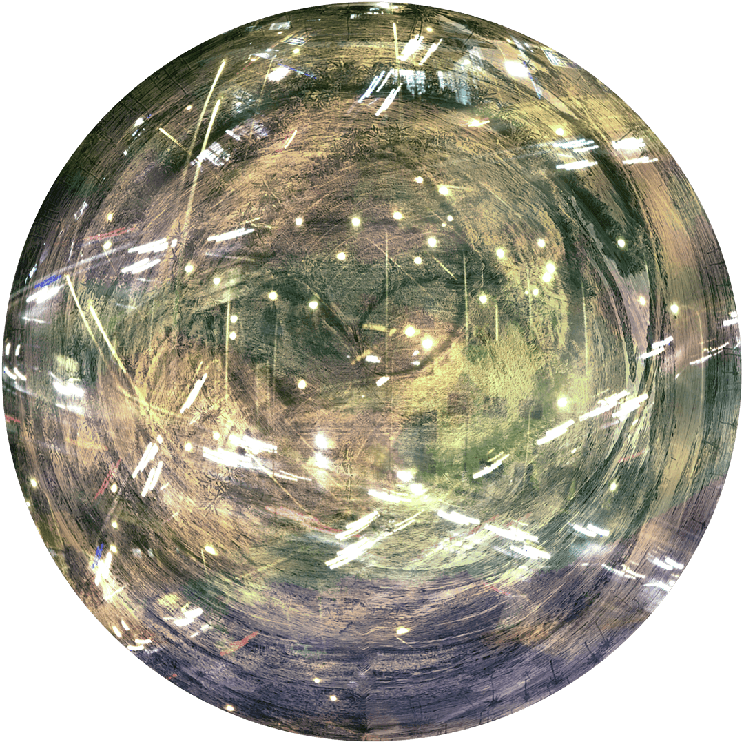 Glowing Abstract Brown Gold Celestial Circle Transparent Design