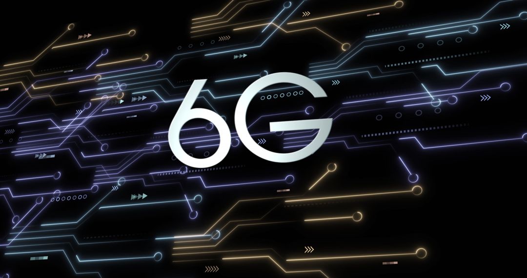 Digital Data Flow Representing 6G Technology