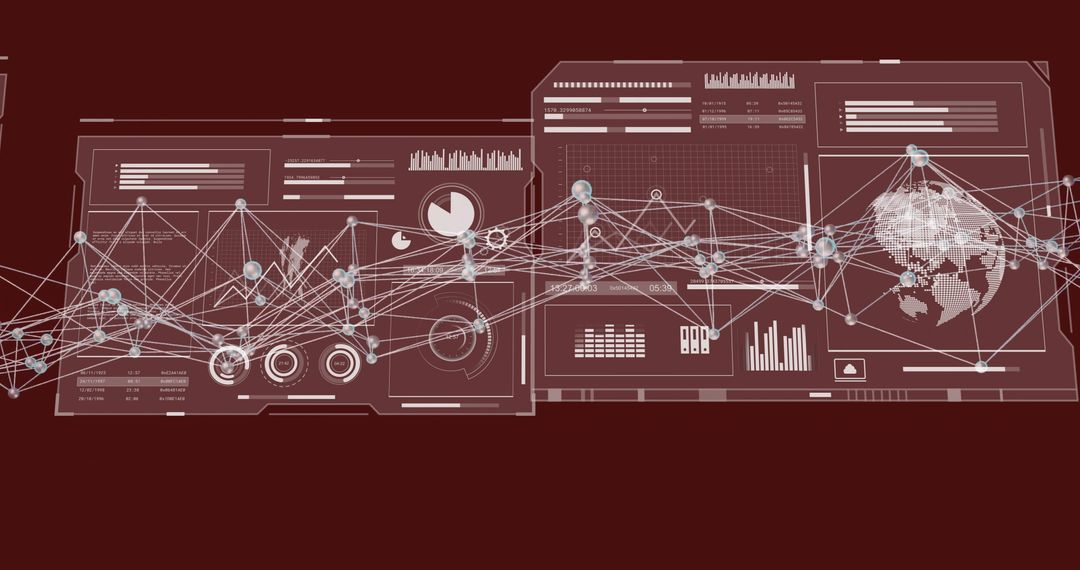 Futuristic Cyber Connectivity with Digital Interface