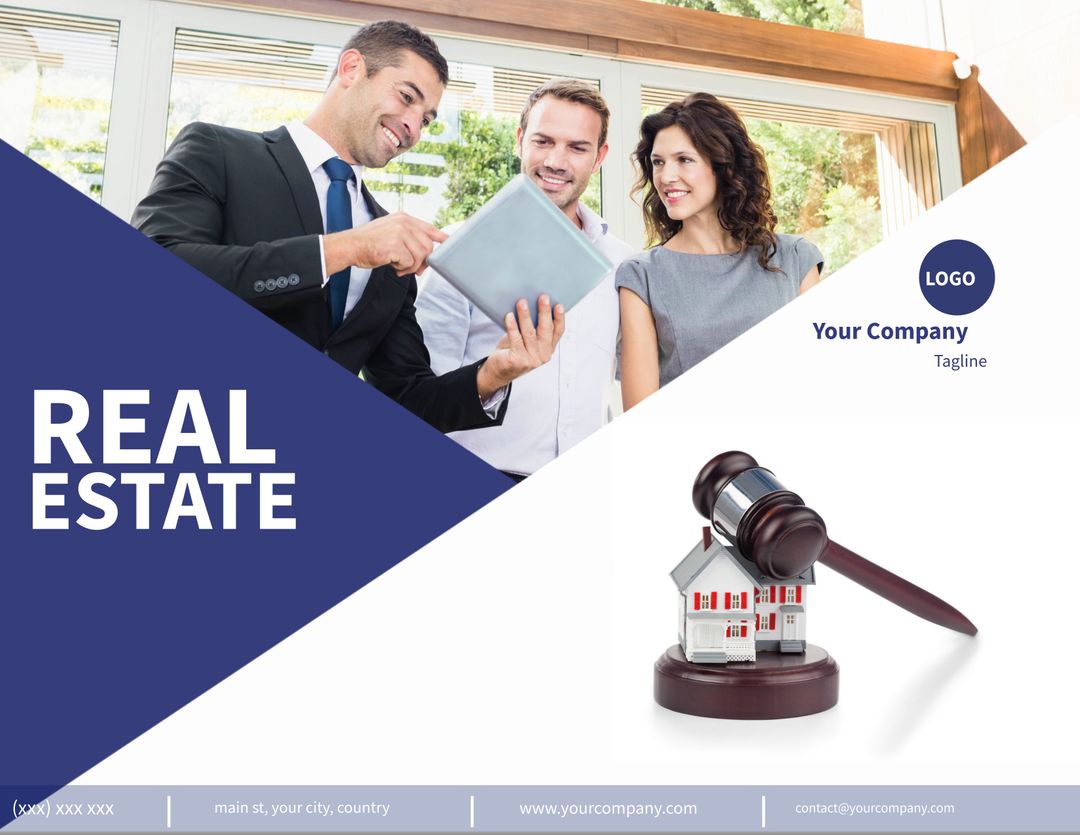 Real Estate Agent Showing Property to Prospective Buyers