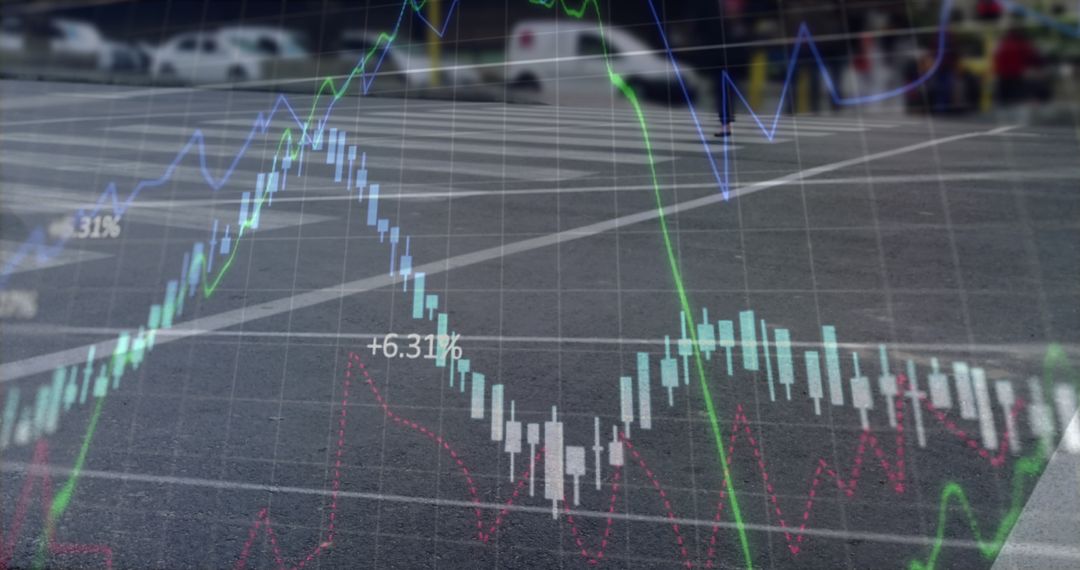 Digital Composite of Graph Data with Urban Pedestrian Crossing
