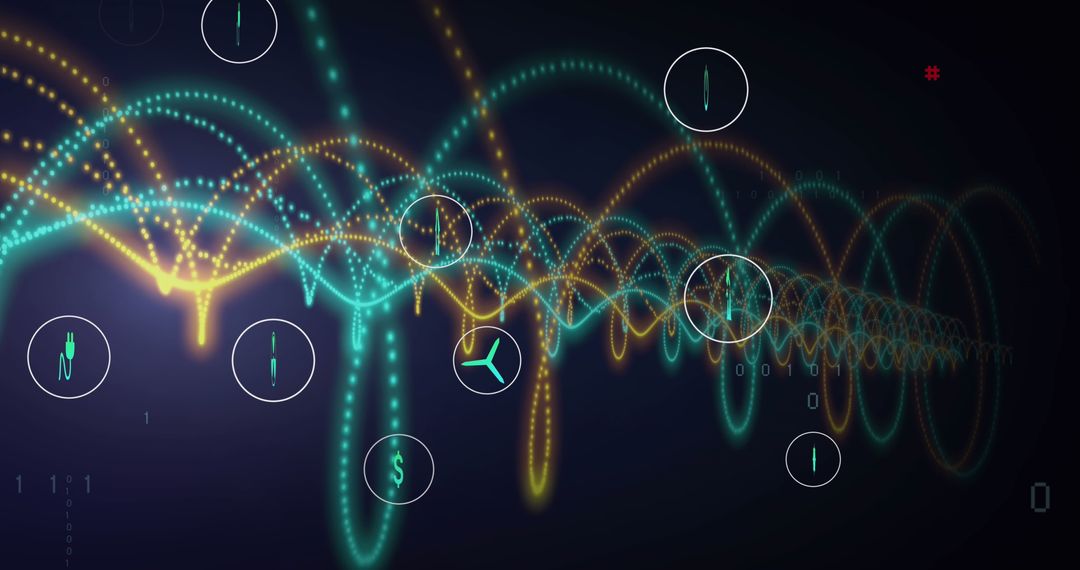 Futuristic DNA Strand and Data Processing Concept