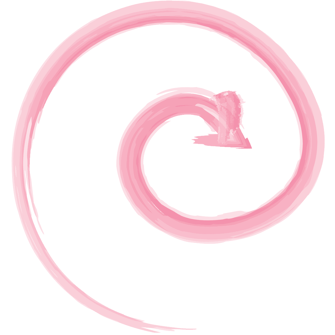 Pink Arrow Illustration on Transparent Background