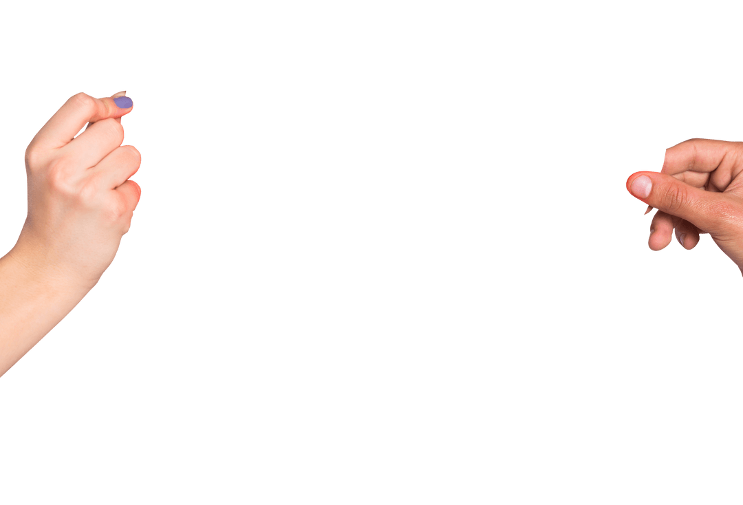 Hands Snap Fingers on Transparent Background