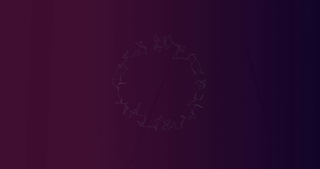 Neon Purple Network with Spinning Connections