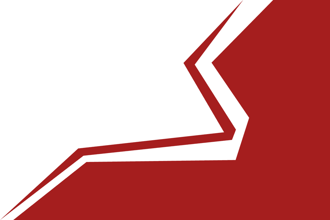 Digital abstract red shape with transparent background