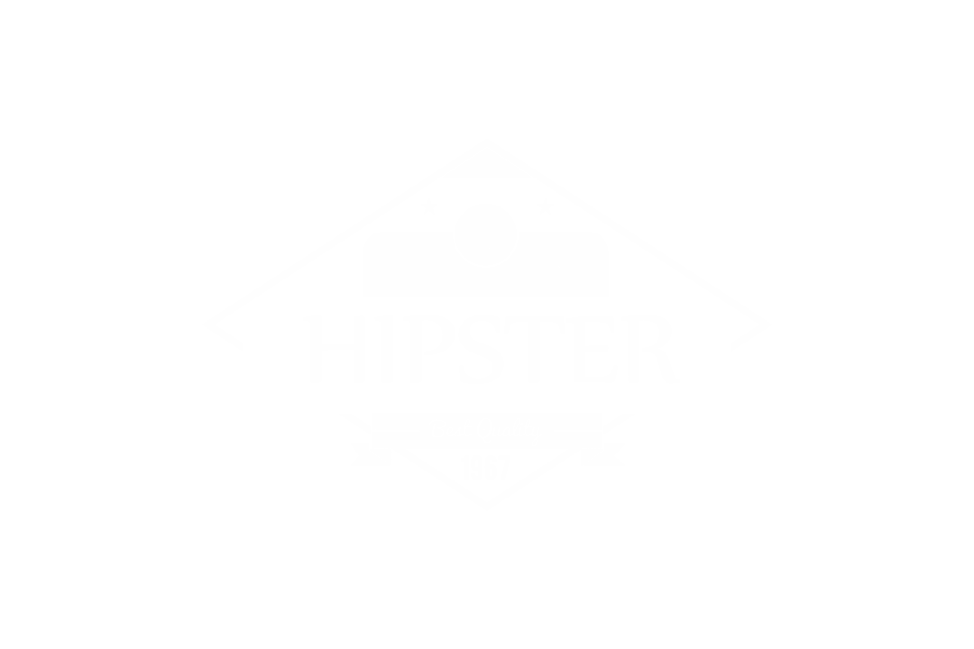 Vintage Hipster Text on Transparent Background with Stars