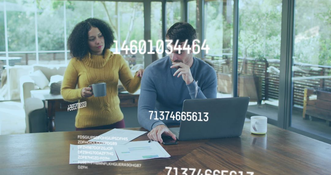 Data Processing Over Diverse Couple Working Remotely at Home