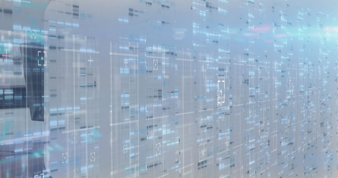 Futuristic Holographic Data Overlay in Cutting-Edge Data Center