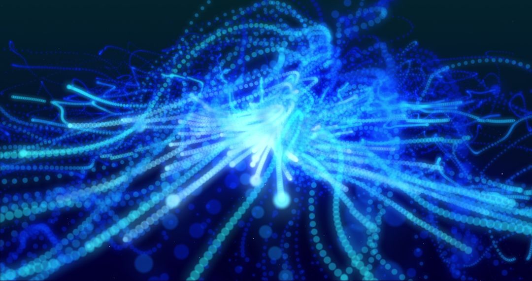 Dynamic Blue Electric Currents Creating Energetic Illumination