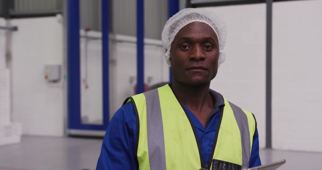 Warehouse Worker Conducting Quality Control Inspection