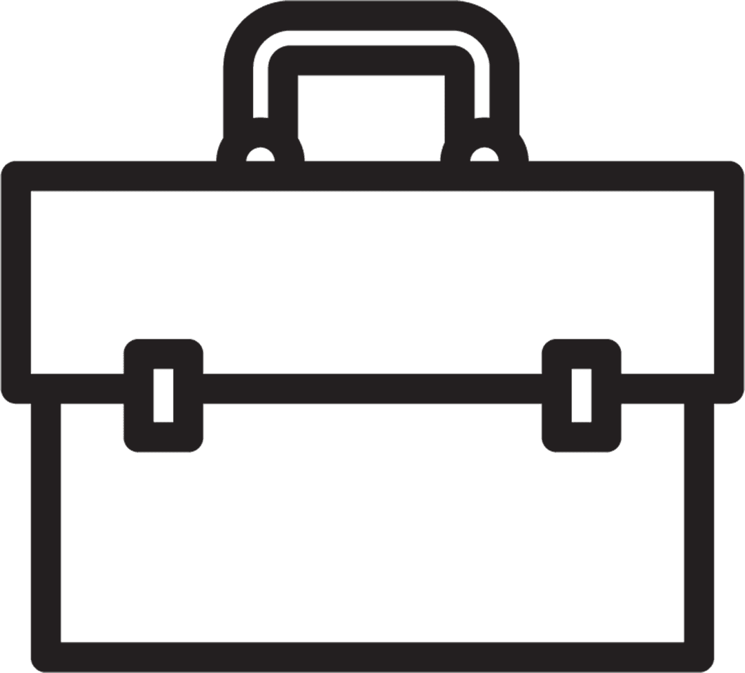 Transparent Vector Illustration of Classic Briefcase Design