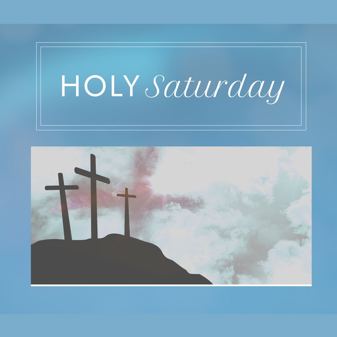 Holy Saturday Crosses on Mountain Against Sky