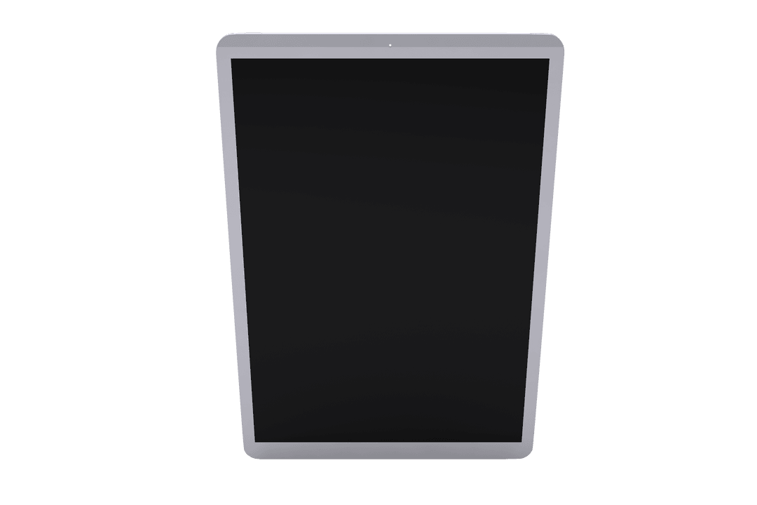 Modern Digital Tablet with Transparent Background Display