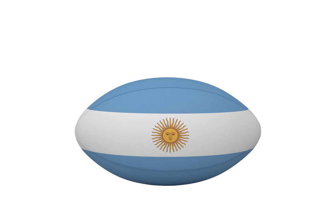 Rugby Ball with Argentina Flag on Transparent Background - Download Free Stock Images Pikwizard.com