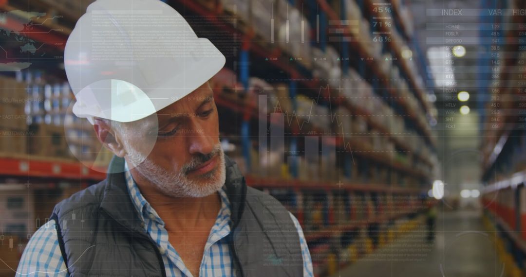 Warehouse Engineer with Data Integration Hologram