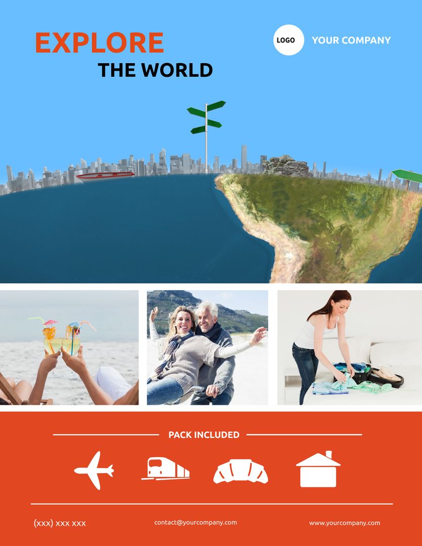 Floating Island Cityscape Evokes Adventurous Travel Inspiration