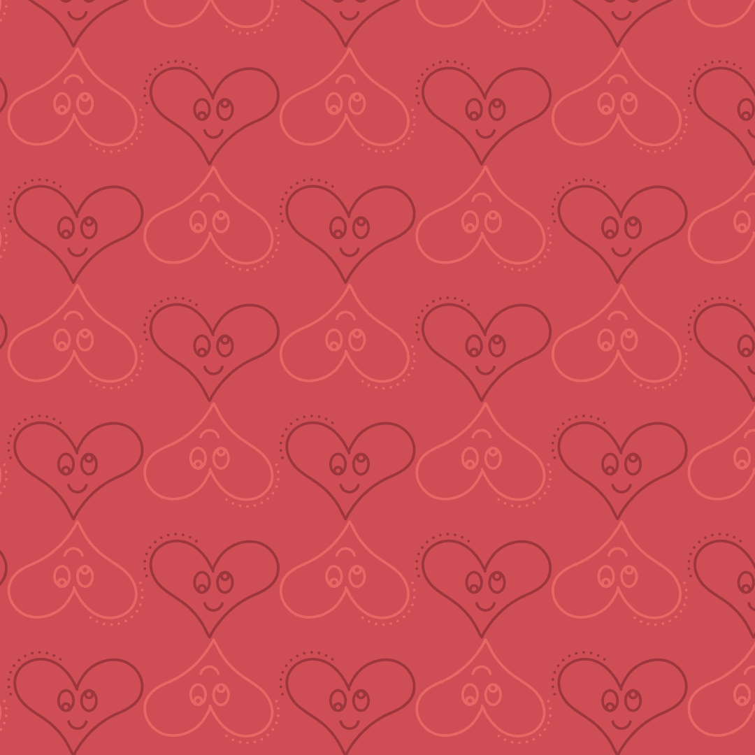 Transparent Heart Pattern Smiling Faces Red Background Design - Download Free Stock Images Pikwizard.com