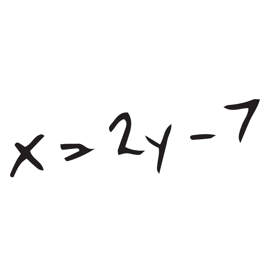 Mathematical Equation on Transparent Background