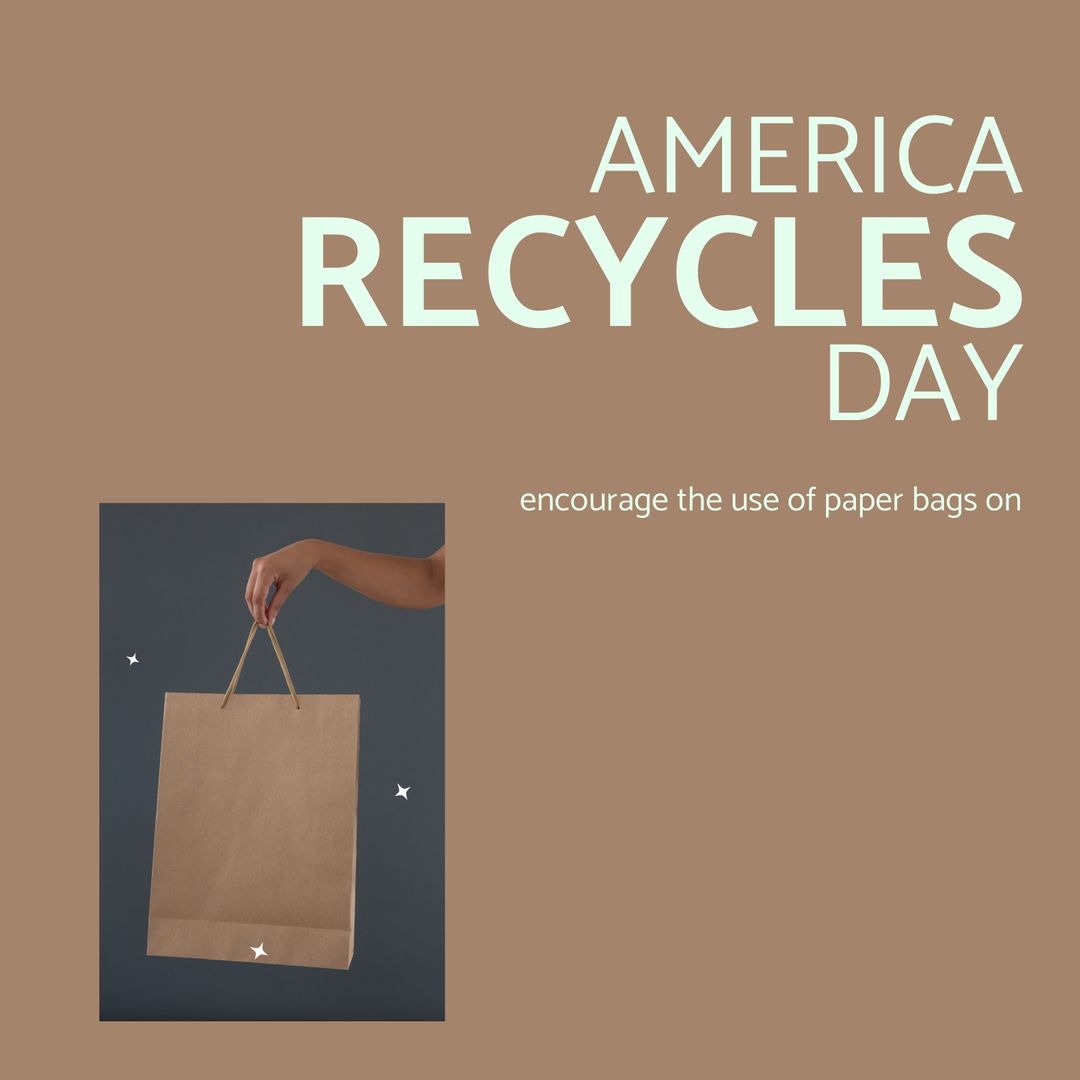 America Recycles Day Promoting Paper Bags for Sustainability