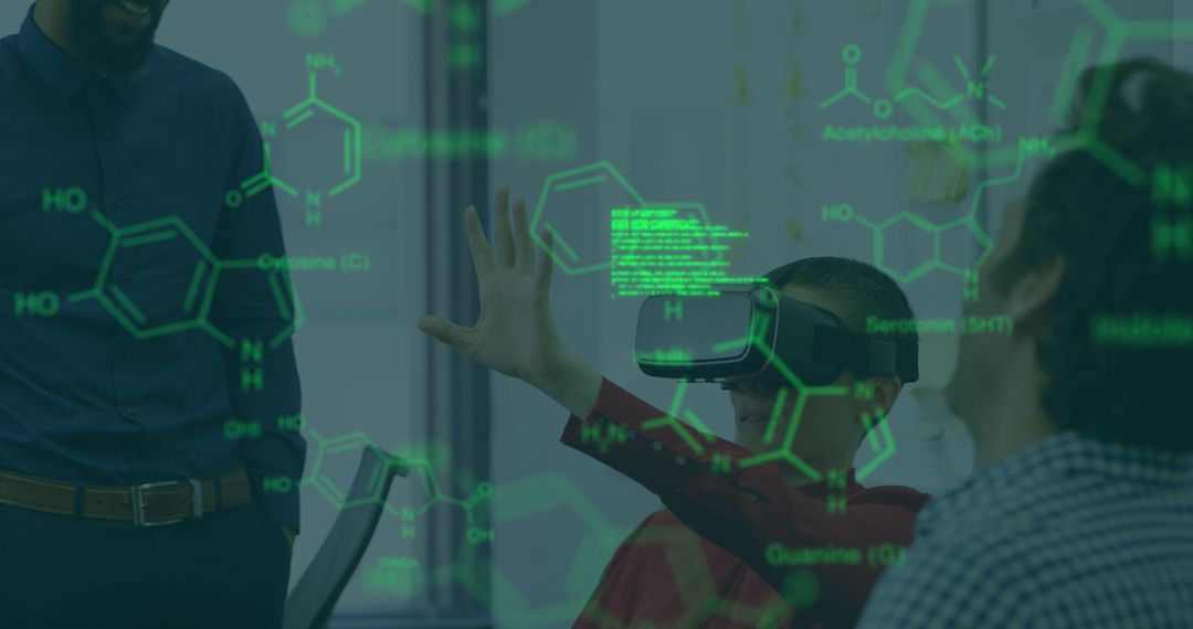 VR Innovation in Office with Scientific Data Overlay