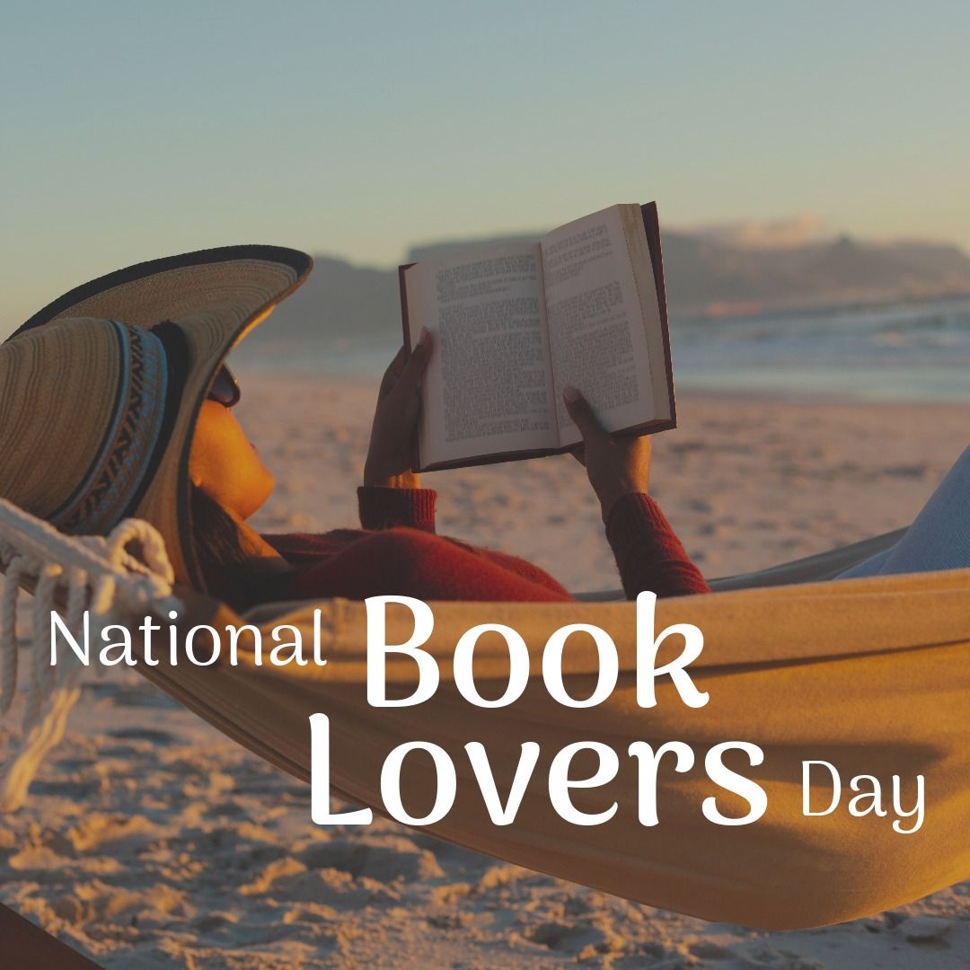 African American Woman Reading Book on Beach Hammock for National Book Lovers Day - Download Free Stock Templates Pikwizard.com
