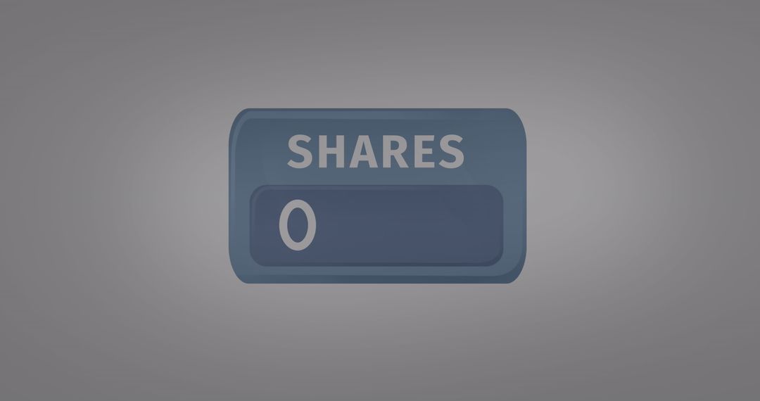 Zero Engagement Social Media Share Counter Concept