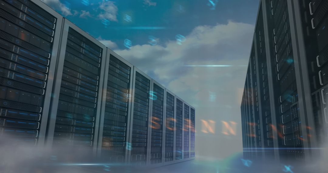 Creative Depiction of Digital Threat in a Server Environment