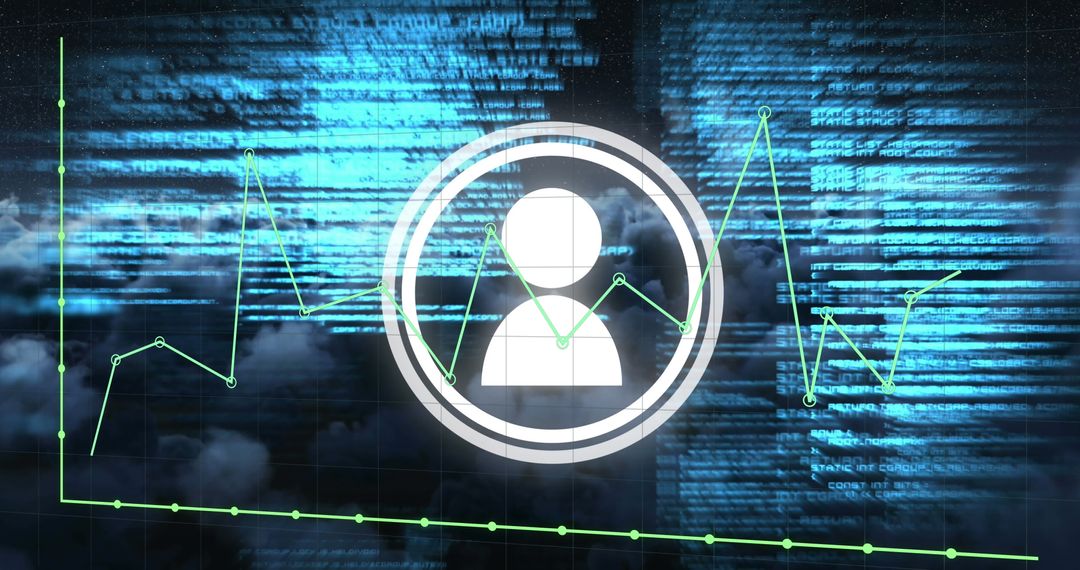 Digital Finance and Technology Graph Concept