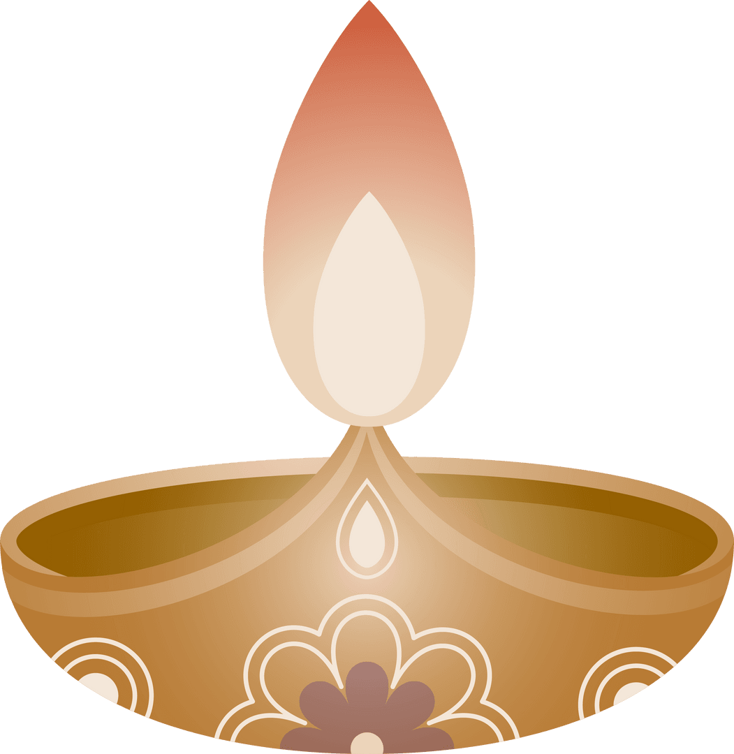 Transparent Ornamental Oil Lamp with Intricate Design