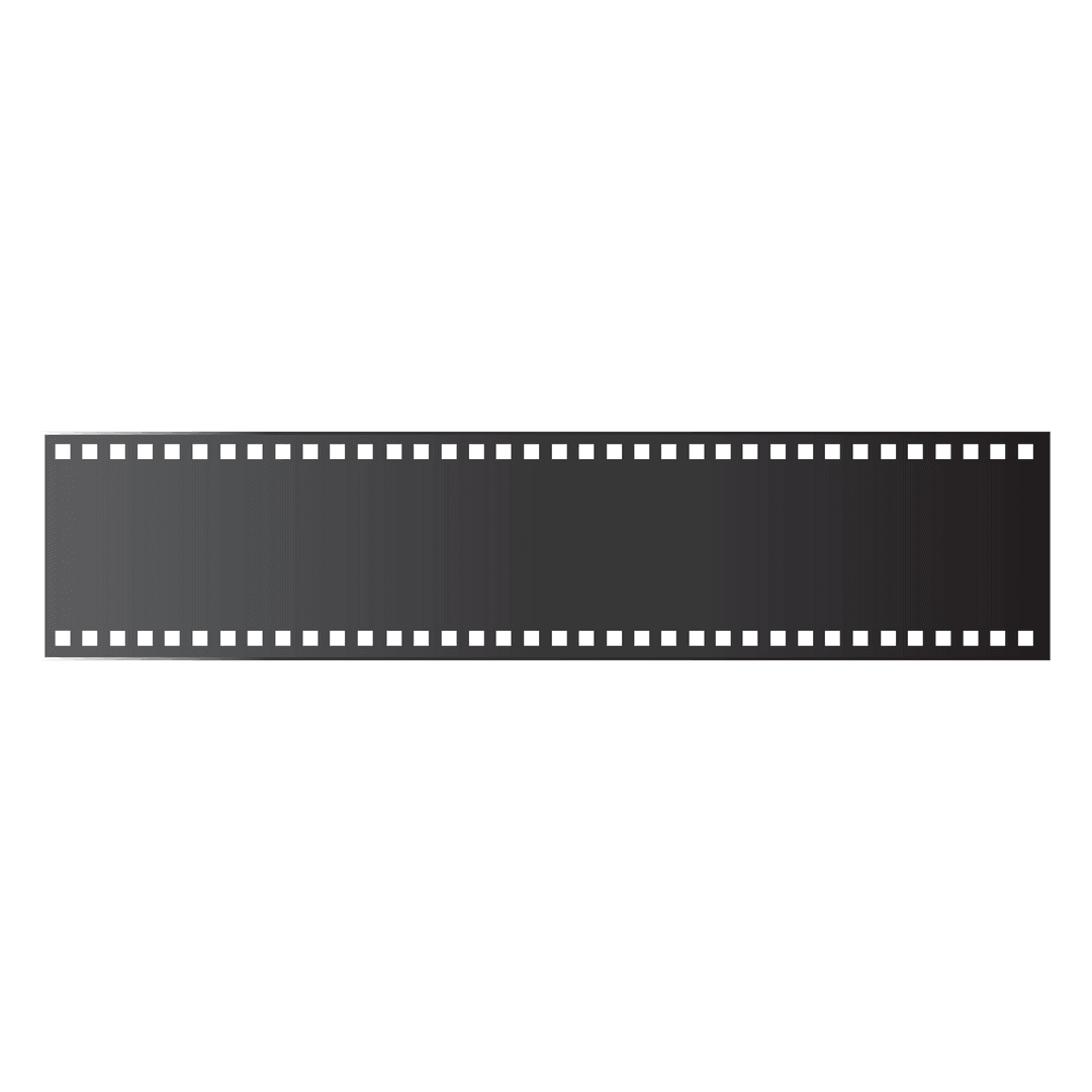 Transparent Filmstrip Reel Frame on Vector Background
