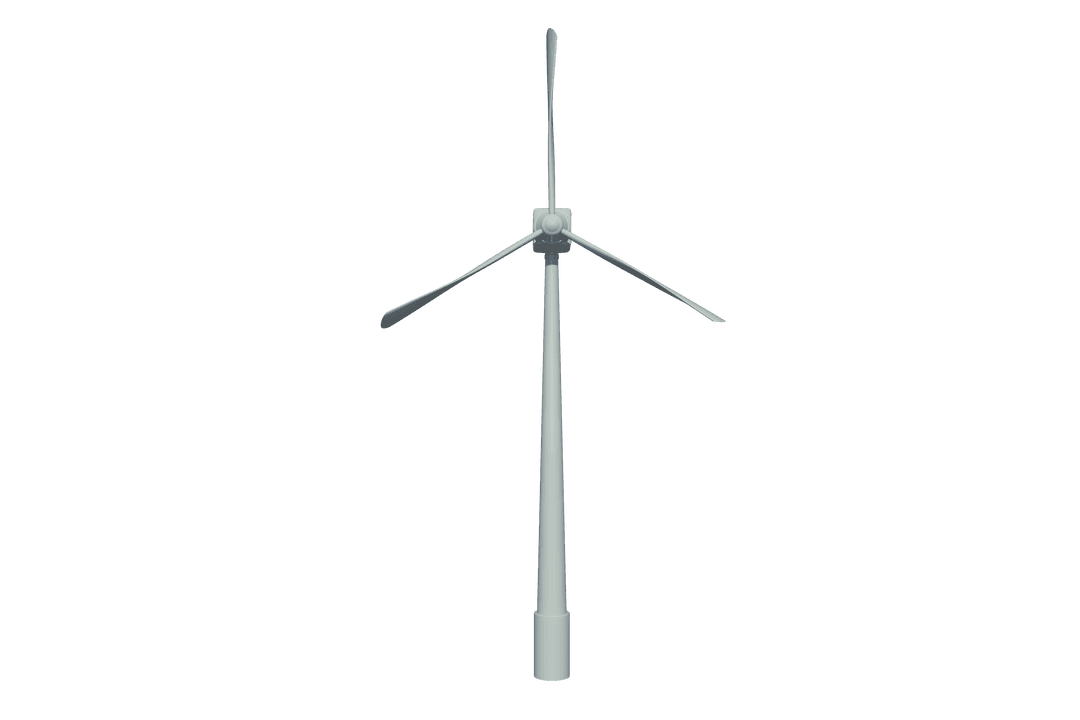 Transparent Wind Turbine Icon for Energy Solutions
