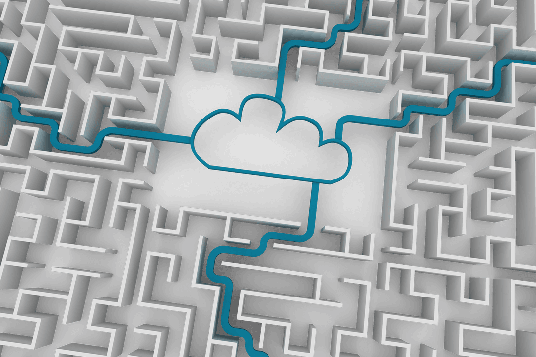 Cloud Connected Maze with Transparent Background - Download Free Stock Images Pikwizard.com