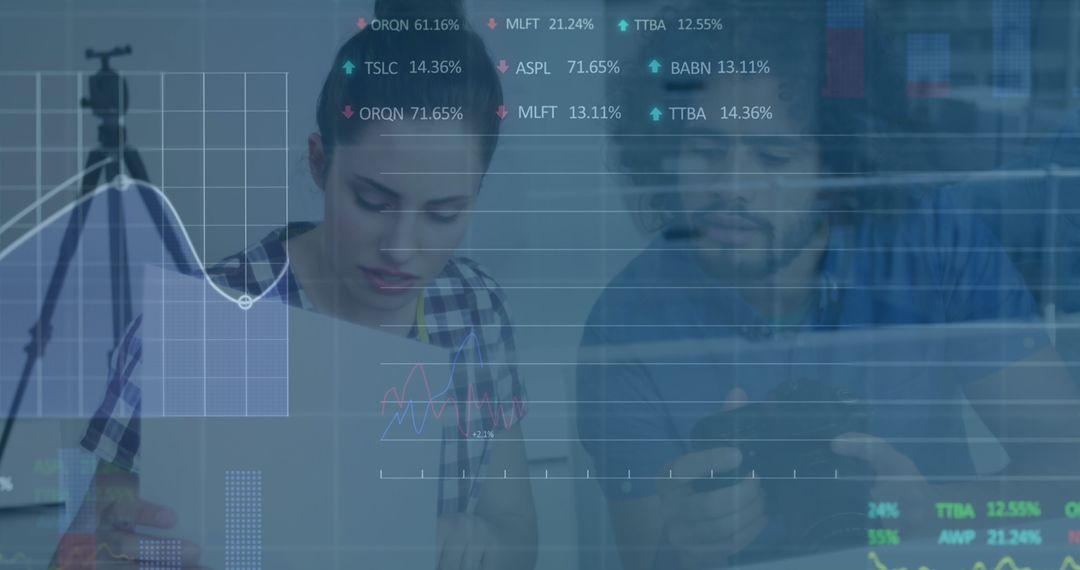 Financial Analysts Reviewing Stock Market Data - Free Images, Stock Photos and Pictures on Pikwizard.com