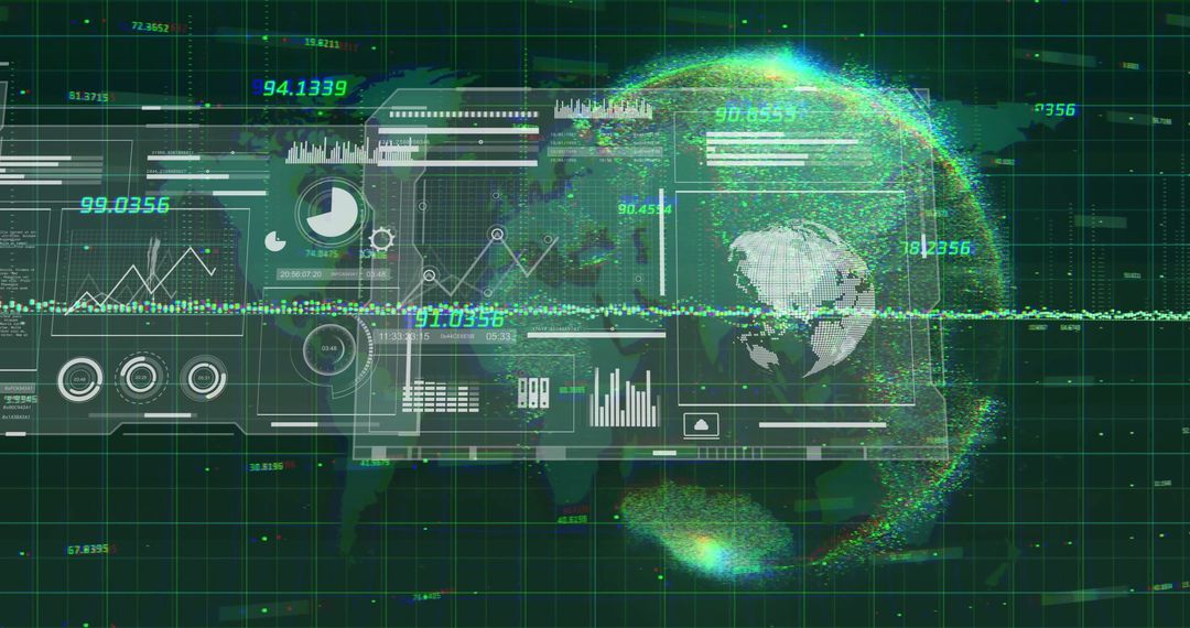 global data visualization with network and analytics over world map - Free Images, Stock Photos and Pictures on Pikwizard.com
